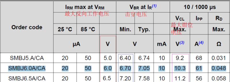 70007 电路中的TVS管选择-爱设计