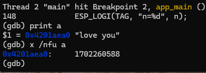 70033 ESP32 JTAG Debug GDB Examine命令-爱设计